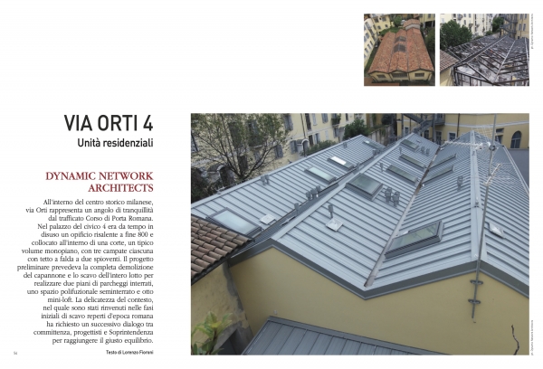 rivista Architetture in acciaio primavera 2019 edificio via Orti 4 MI